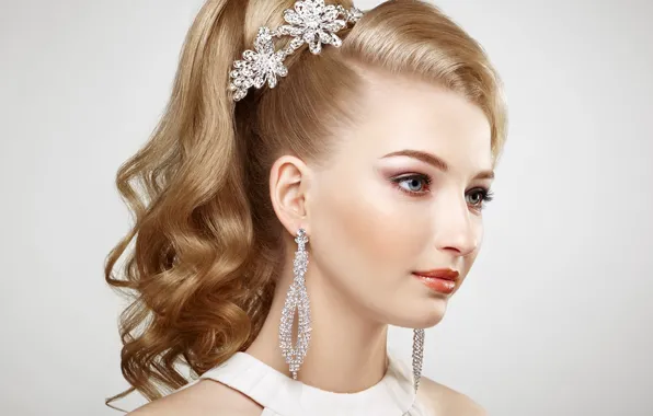 Girl, decoration, style, portrait, hairstyle