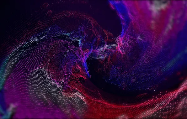 Purple, line, abstraction, space, the dark background, lilac, pattern, graphics