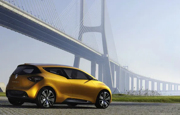Bridge, morning, Reno, pendant, renault r-space
