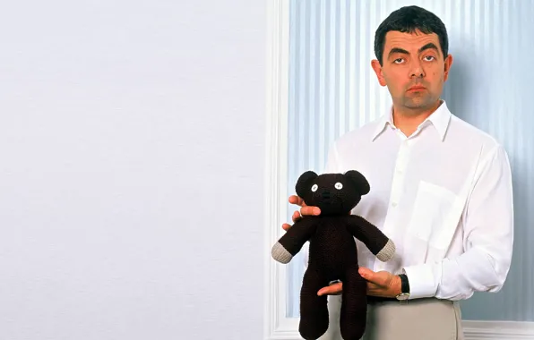 Picture Teddy, Mr. Bean, Rowan Atkinson, Teddy bear