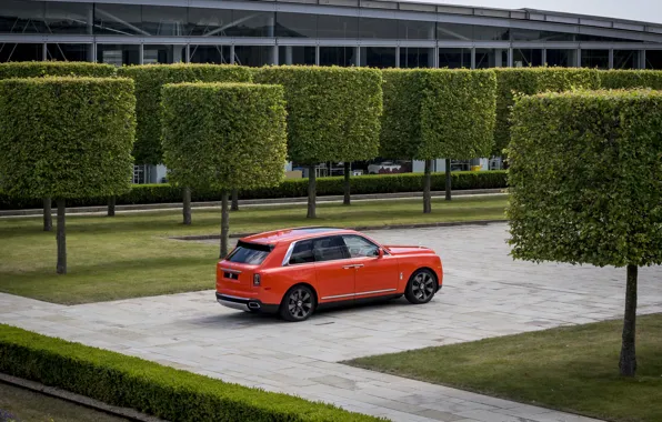 Picture Rolls-Royce, orange, luxury, Cullinan, Rolls-Royce Cullinan