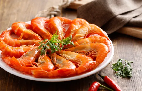 Picture greens, shrimp, seafood