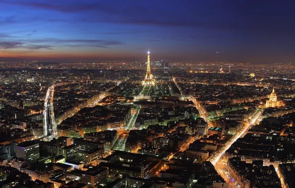 City, tower, Paris
