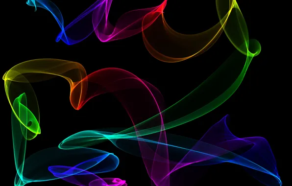 Picture colors, abstract, neon, fractal