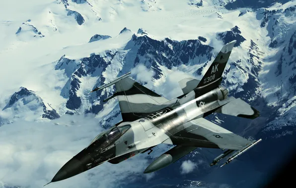 Alaska, F-16, Fighting Falcon, Northern edge, Alaska.
