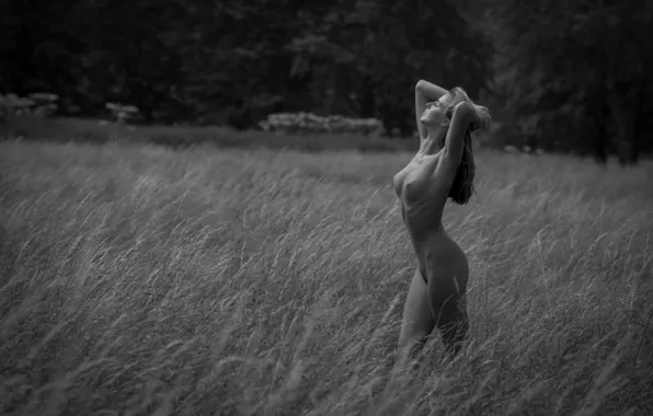 Girl, sexy, long hair, nature, nipples, boobs, beautiful, pretty