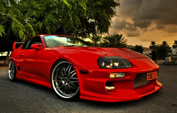 Picture Red, Toyota, Supra