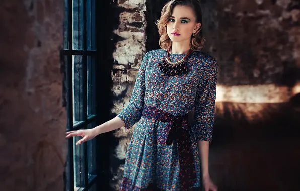 Model, portrait, dress, Alla Emelyanova