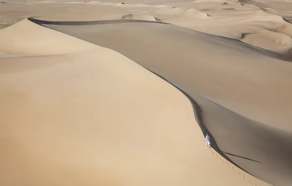 Picture sand, nature, the dunes, desert, people, dunes, sugar