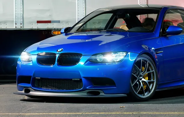 Picture blue, lights, bmw, BMW, shadow, Blik, blue, the front