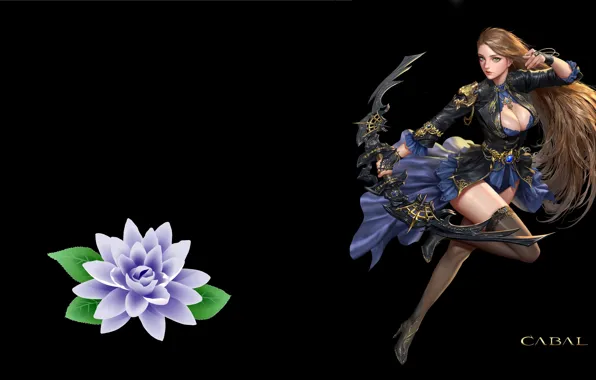 Picture girl, the game, bow, Archer, art, cabal2, jungmin jin