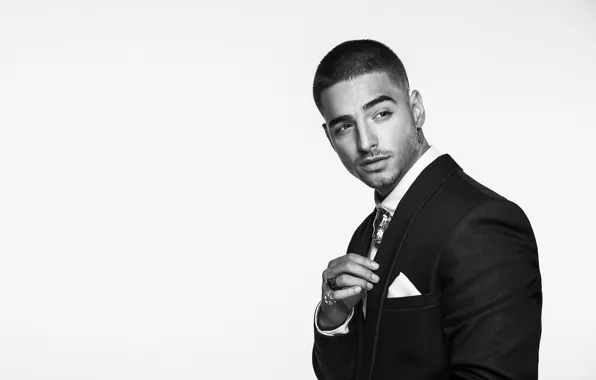 Black and white, male, jacket, Juan Luis Arias, Maluma