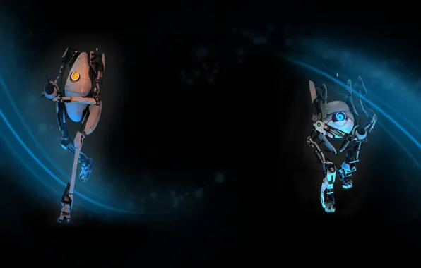 Wallpaper steam, Portal 2, Background profile, Bots for mobile and desktop,  section игры, resolution 1920x1200 - download