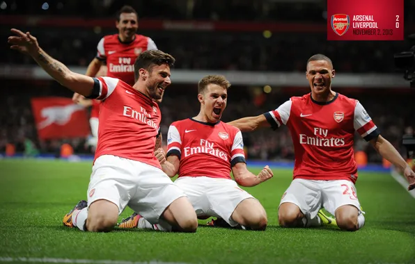 Picture background, Arsenal, tribune, players, Arsenal, Football Club, The Gunners, The gunners