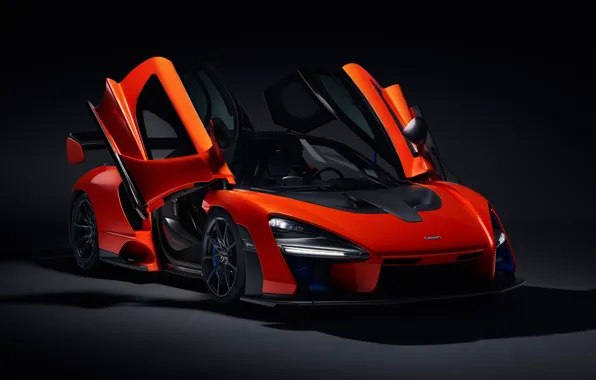 McLaren, door, supercar, 2018, Senna