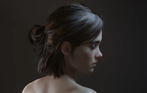 Girl, Ellie, ellie kind, some of us, the last of us part 2, game art