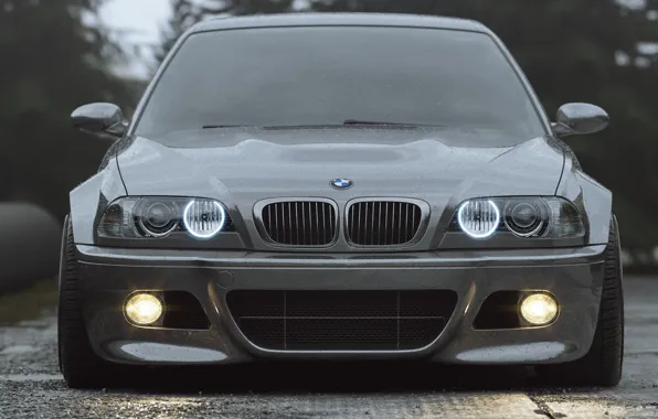 Auto, BMW, Machine, Grey, Lights, Car, Render, Silver