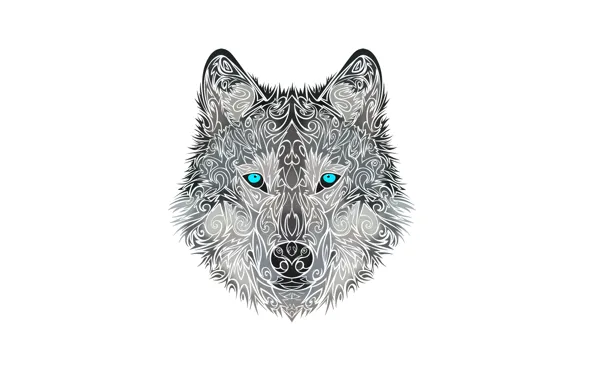 Face, style, wolf, dog, head, wolf