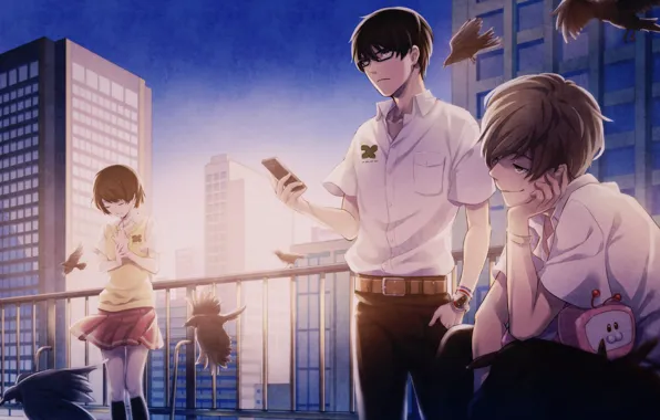 Girl, guys, Echo of terror, Zenkyou no Terror