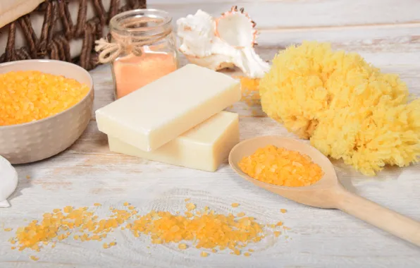Soap, relax, jars, spa, bath salt