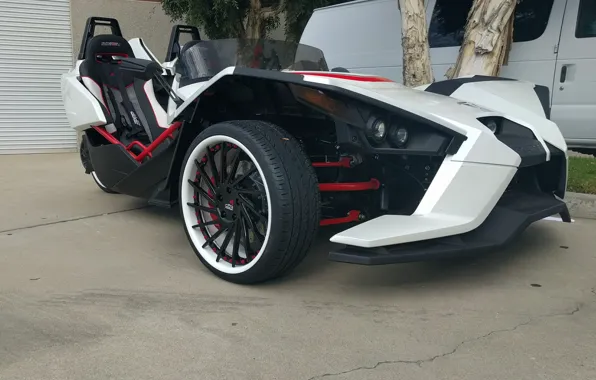 Beautiful, comfort, hi-tech, Polaris, Slingshot, technology, sporty, tricycle