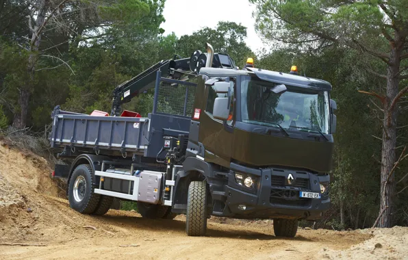 Trees, truck, Renault, body, primer, CMU, Renault Trucks, K-series