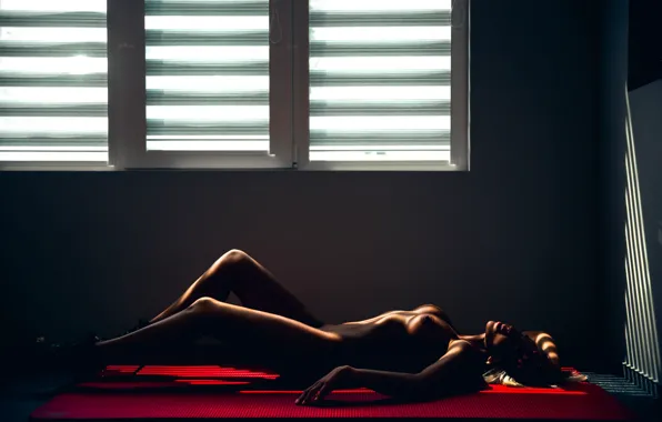 Chest, sexy, pose, model, naked, body, Windows, figure