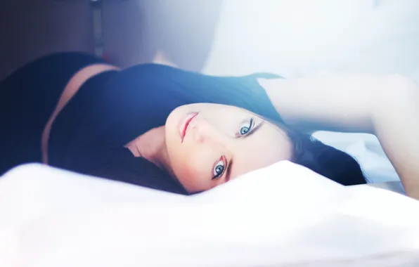 Girl, face, pose, piercing