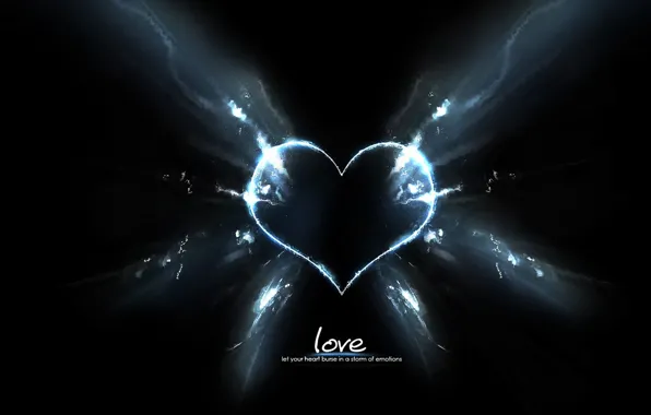 Picture rays, love, darkness, heart, love