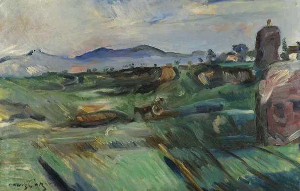 Picture picture, 1914, Lovis Corinth, Lovis Corinth, Roman Landscape