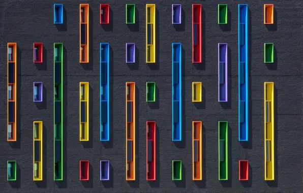 Wall, window, A colorfull sideview