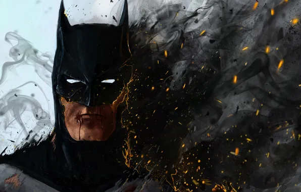 Fire, Batman, art