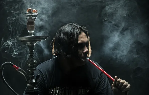 Background, hookah, cheloeka