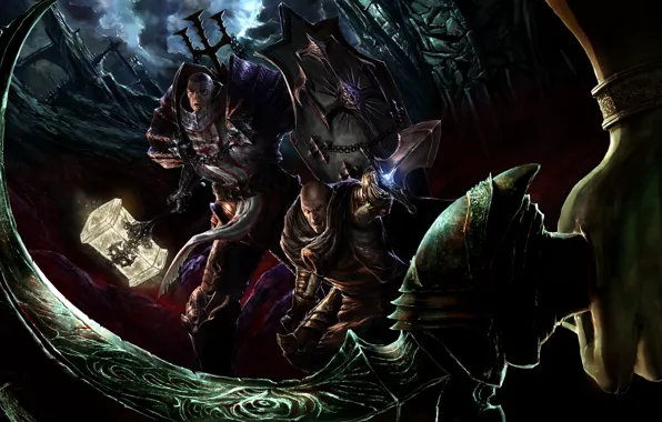 Sword, hammer, shield, Diablo 3, Crusader, Diablo III: Reaper of Souls