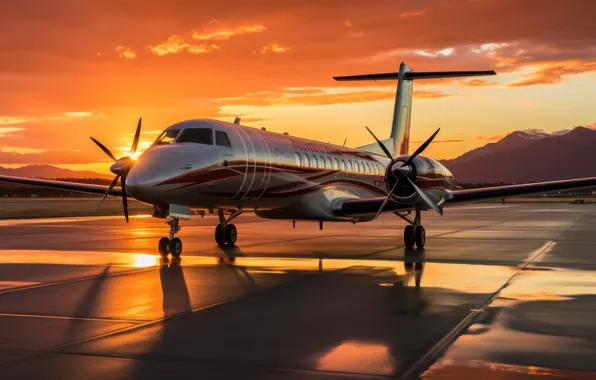 The plane, Passenger, Digital art, AI art, The Art of Artificial Intelligence, Neural network, Propellers