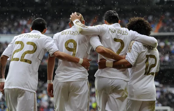 Ronaldo, Mary, Marcelo, Benzema, Real Madrid