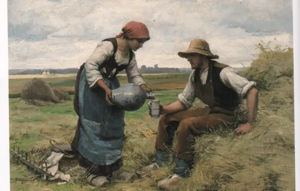 Picture DUPRE, farmer and wife, MIDDAY BREAK 64, jug and mug