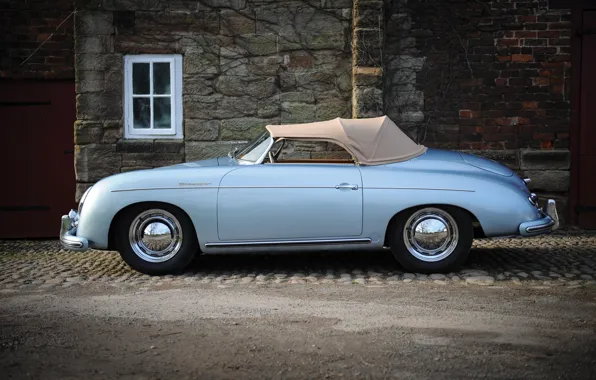 Porsche, 1955, 356, profile, Porsche 356 1500 Speedster