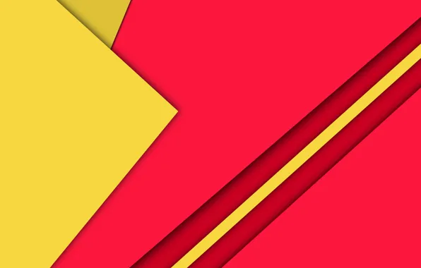 Picture Android, Red, Design, 5.0, Lines, Yellow, Lollipop, Material