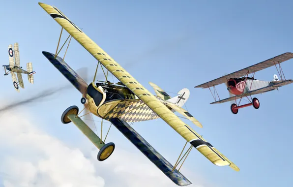 WWI, Dogfight, Fokker DVII