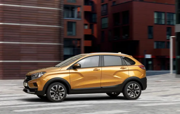 Side view, Lada, Lada, 2018, crossover, Cross, XRAY, AvtoVAZ