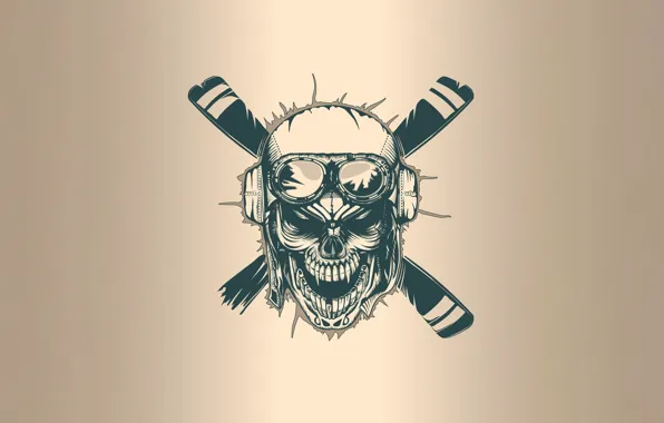 Minimalism, Skull, Screw, Style, Background, Art, Art, Style