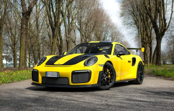 Picture Porsche, yellow, Porsche 911 GT2 RS