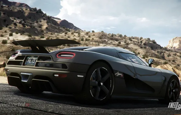 Picture car, need for speed, agera, cop, video game, koenigsegg, rivals