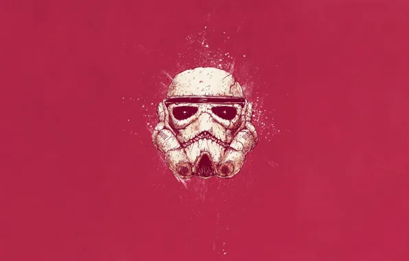 Color, Minimalism, Star Wars, Style, Helmet, Background, Soldiers, Art