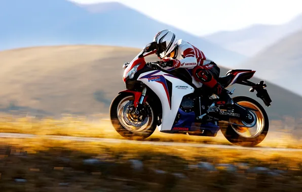 Mountains, speed, motorcycle, honda, racer, Honda, 1000, Superbike