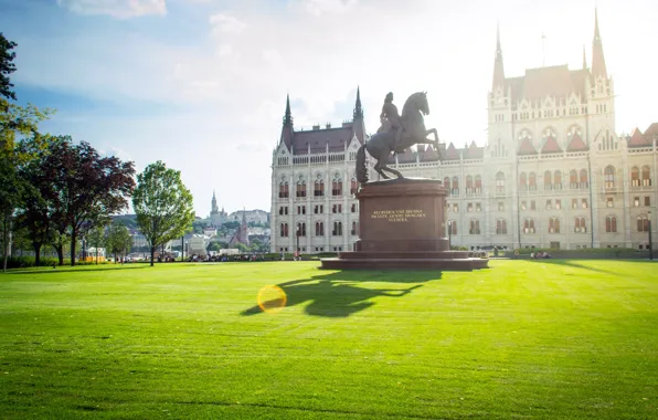 Monument, Parliament, Budapest, Hungary
