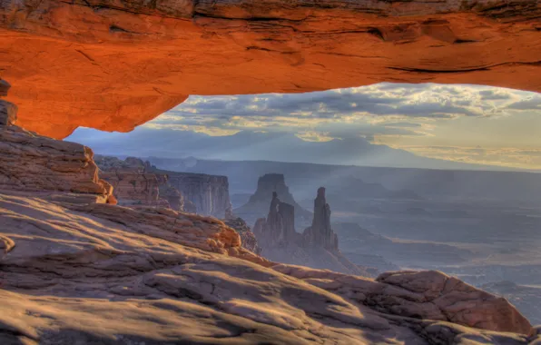Rocks, arch, USA