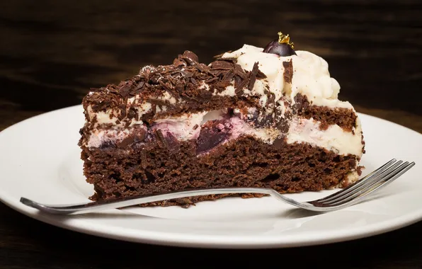Chocolate, cake, cream
