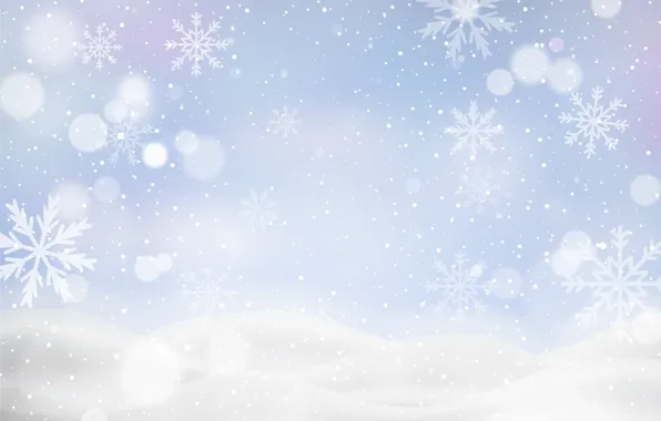 Winter, snowflakes, texture, Christmas, New year